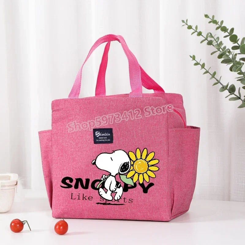 Snoopy Backpack Insulated Lunch Bag Bento Pack Ice Pack