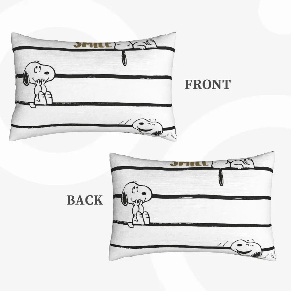 Cute Pillowcase 18in Square Red Snoopy Pillow