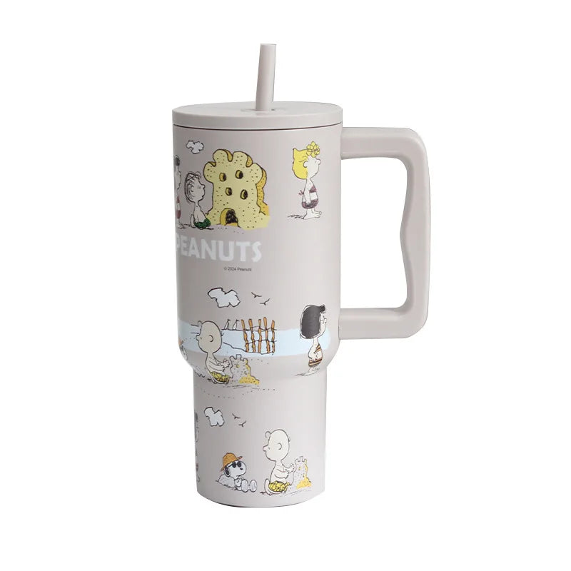 Insulated Stainless Steel Water Cup Straw 2025 Snoopy Cup