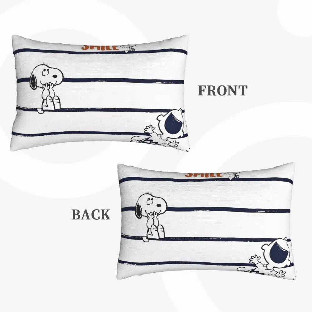 Cute Pillowcase 18in Square Red Snoopy Pillow