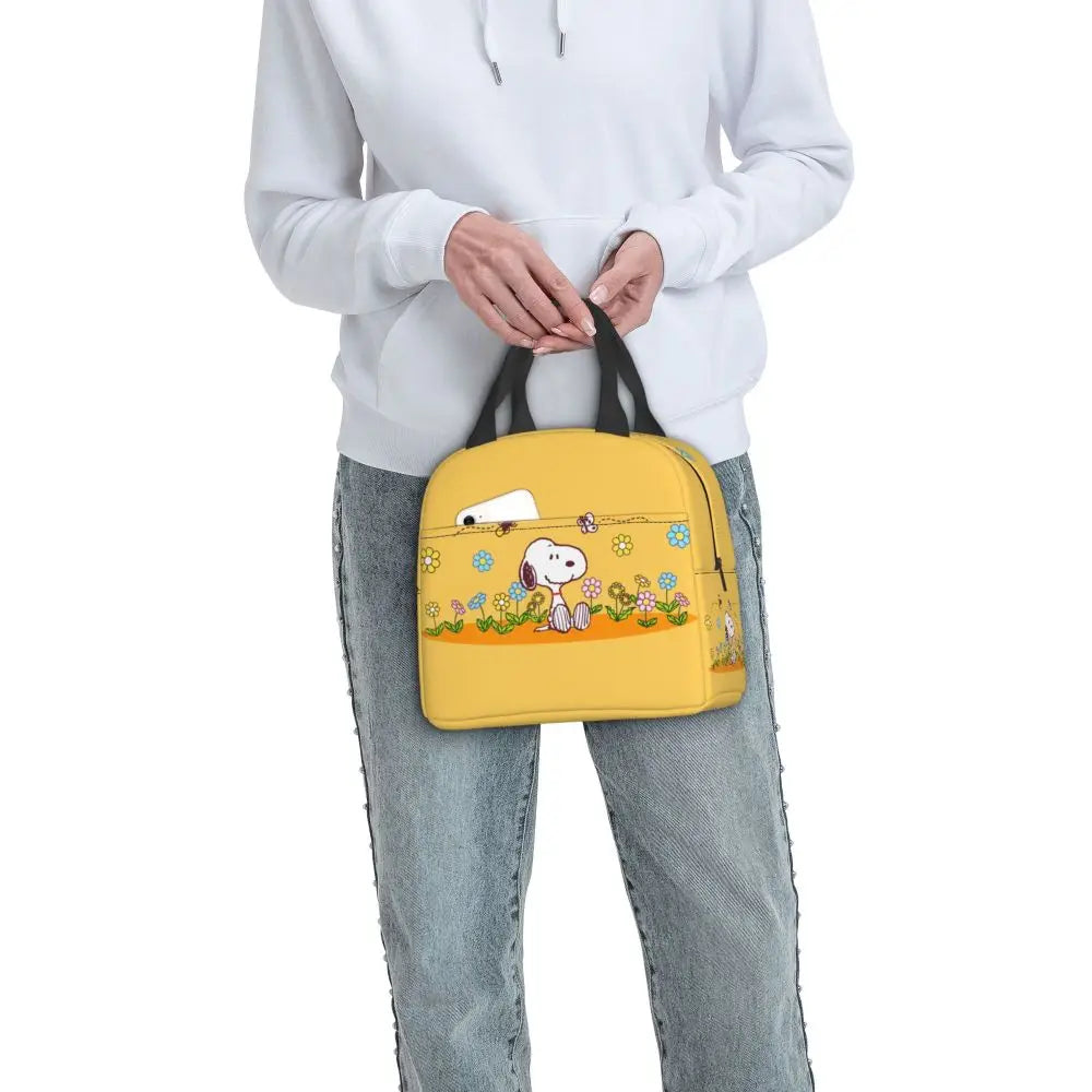 Snoopy Backpack Halloween Insulated Lunch Bag 22x20x13cm
