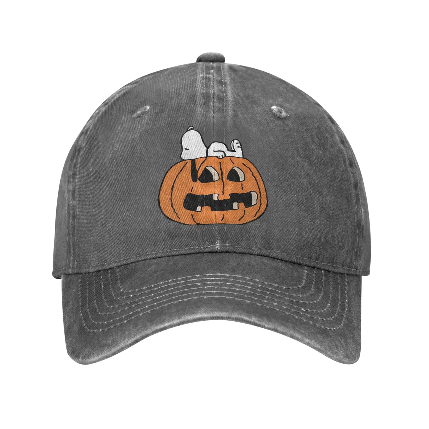 Halloween Pumpkin Print Cap Adjustable Snoopy Hat