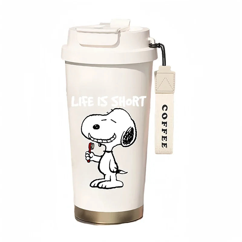 500ml Thermos Bottle Portable Snoopy Cup