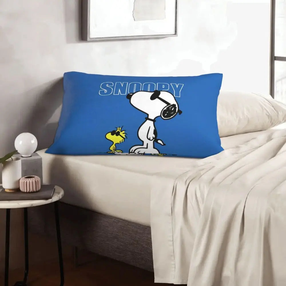 Cute Pillowcase 18in Square Red Snoopy Pillow