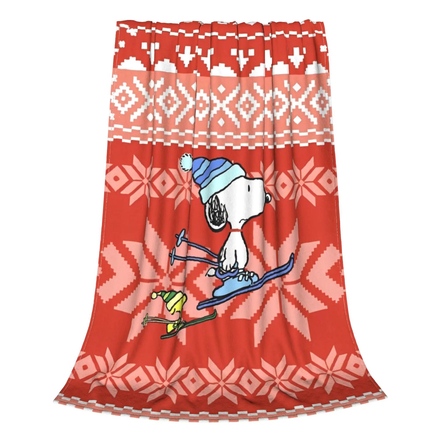 Cute Cartoon Snoopy Coral Fleece Lightweight Snoopy Blanket