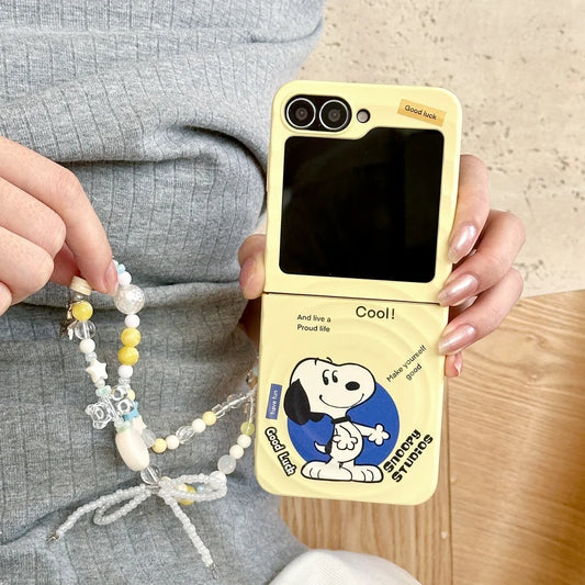 Magnetic Holder Case For Samsung Snoopy Phone Case