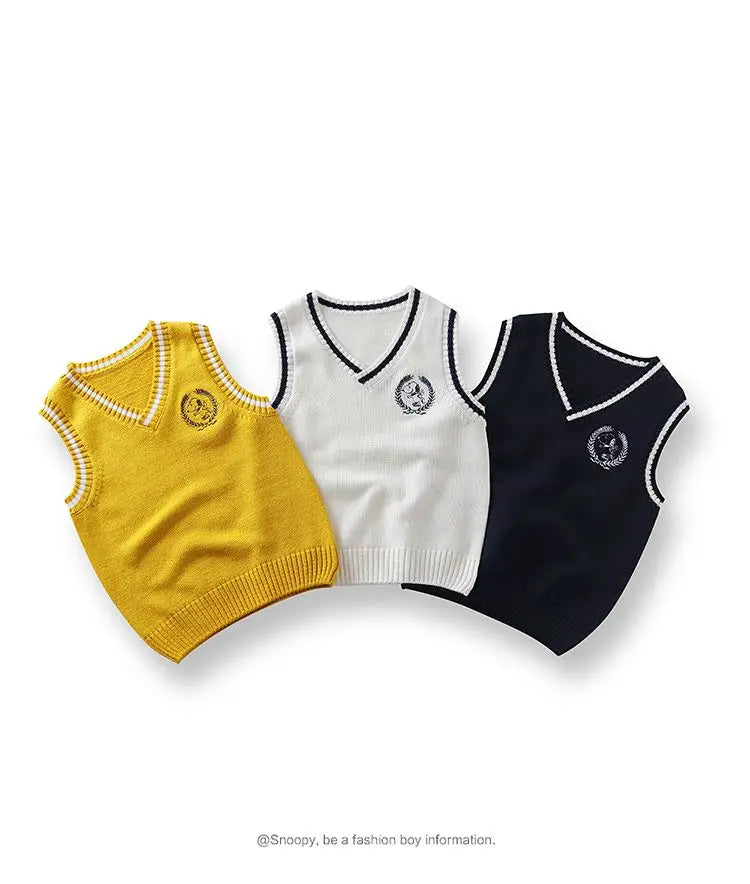 Snoopy Cartoon Student Vest Knit Snoopy Stuffed Sweatshirt