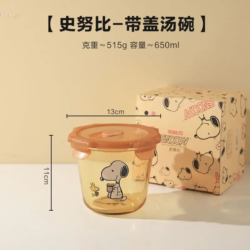 Snoopy Multi Layer Lunch Box Thermal Snoopy Luch Box
