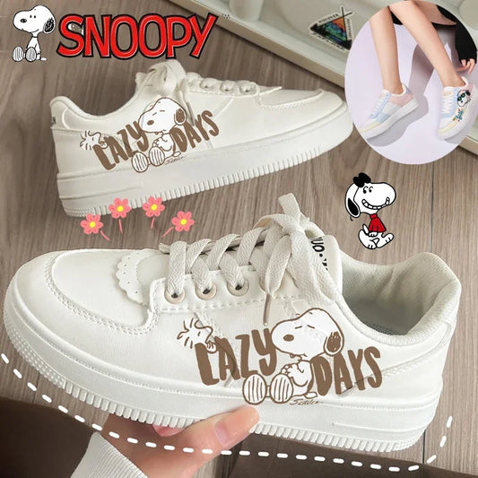 Womens Light Running Shoes Breathable Slip On Snoopy Shoes