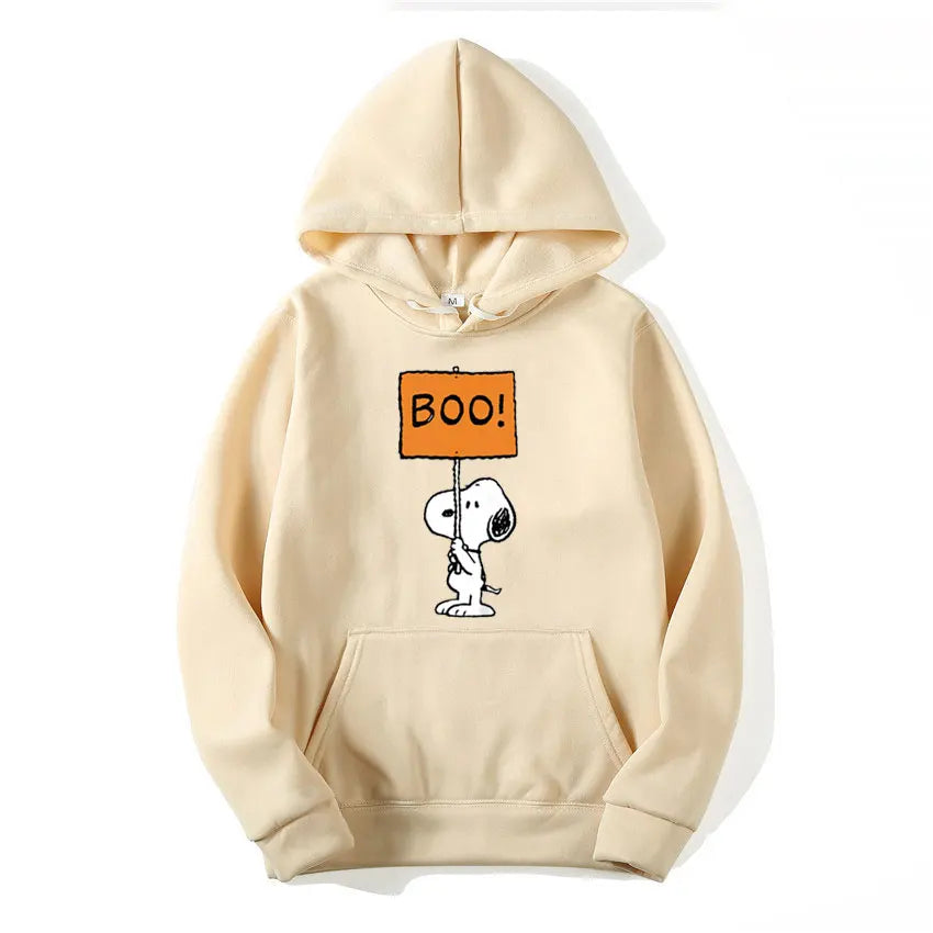 Hooded Boo Hoodie Casual Snoopy Hoodie
