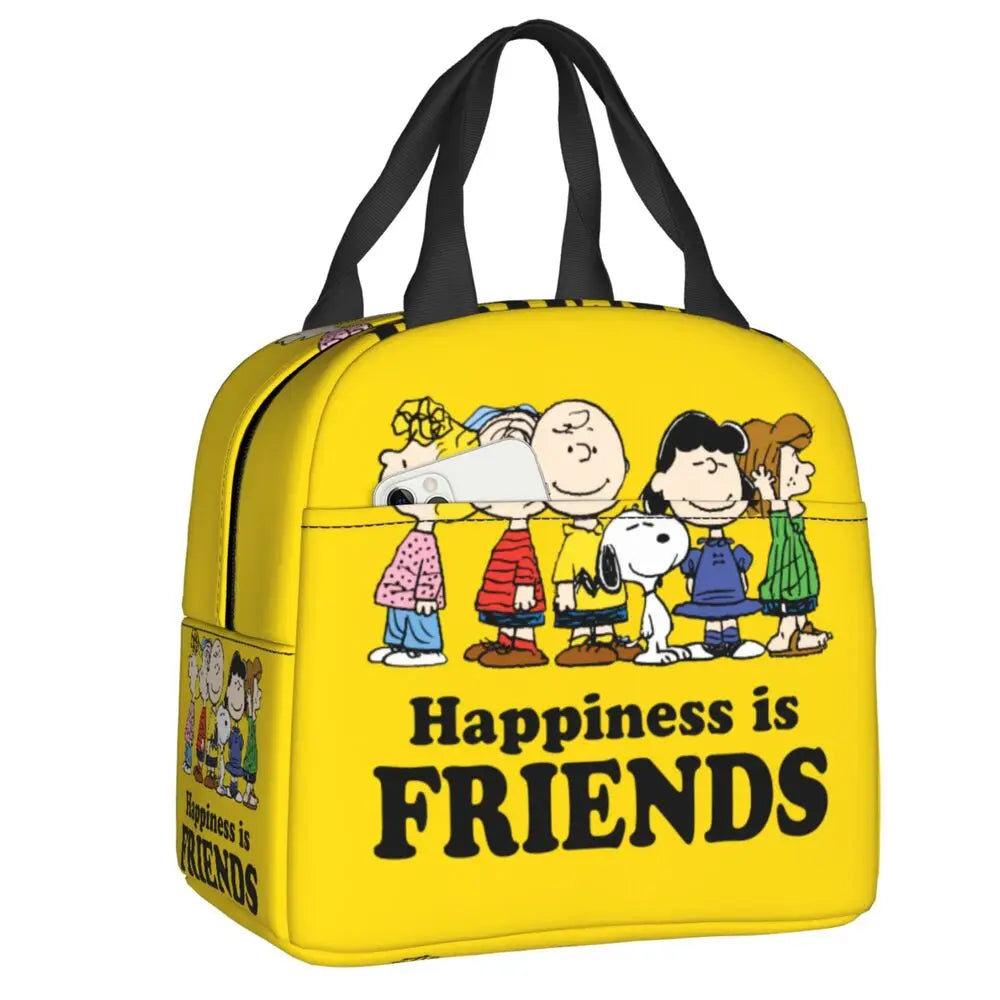 Snoopy Backpack Halloween Insulated Lunch Bag 22x20x13cm