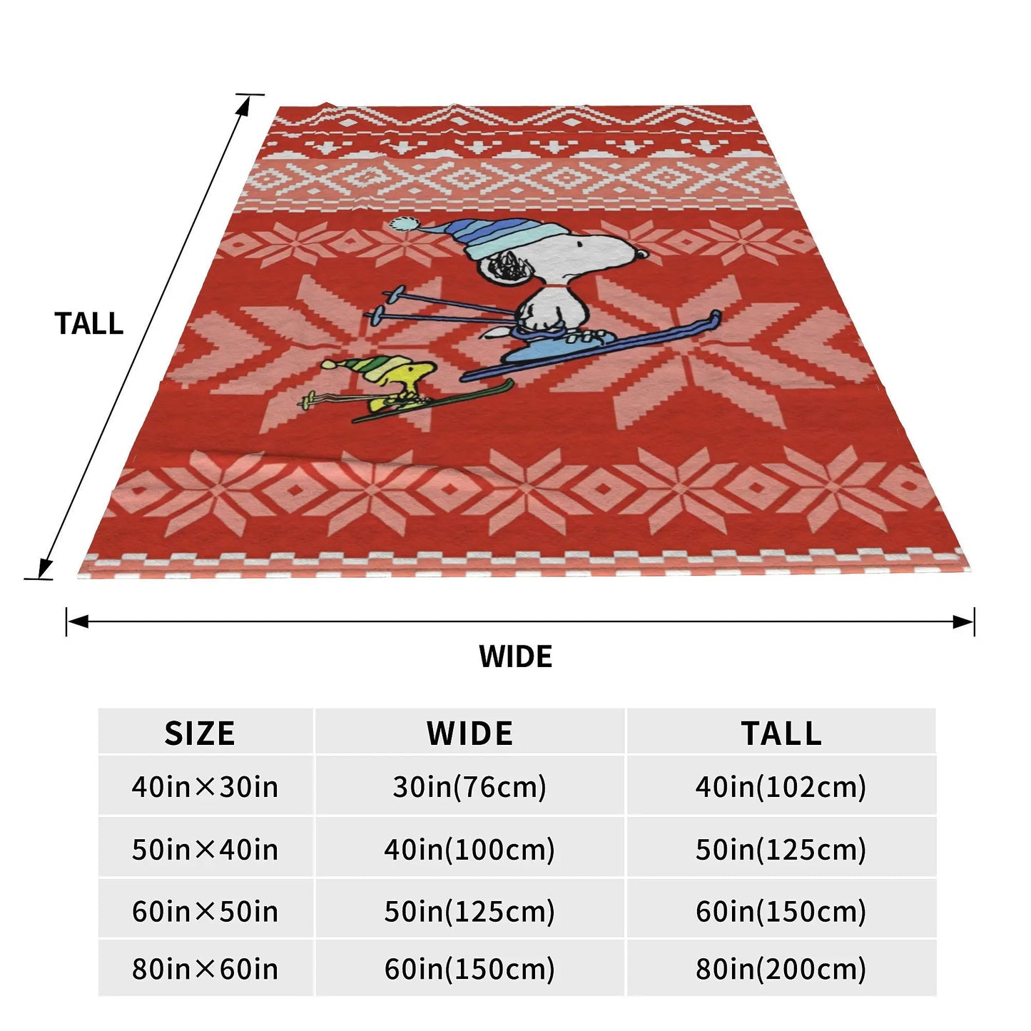 Cute Cartoon Snoopy Coral Fleece Lightweight Snoopy Blanket