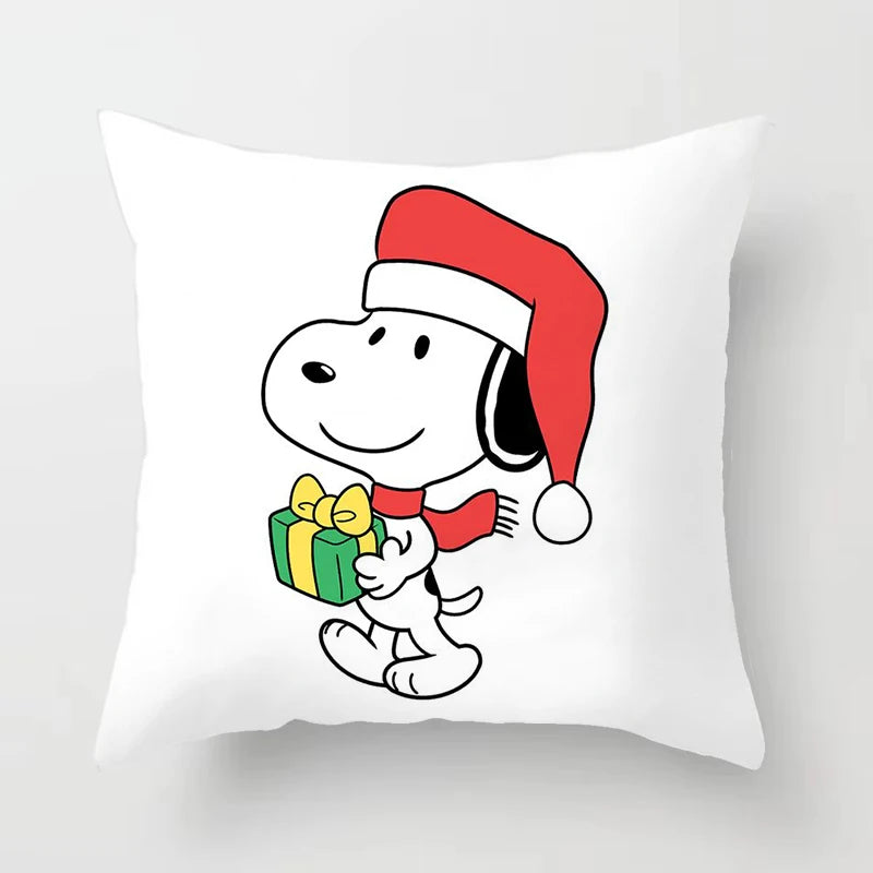 Christmas Theme Pillowcase 45x45cm Snoopy Pillow