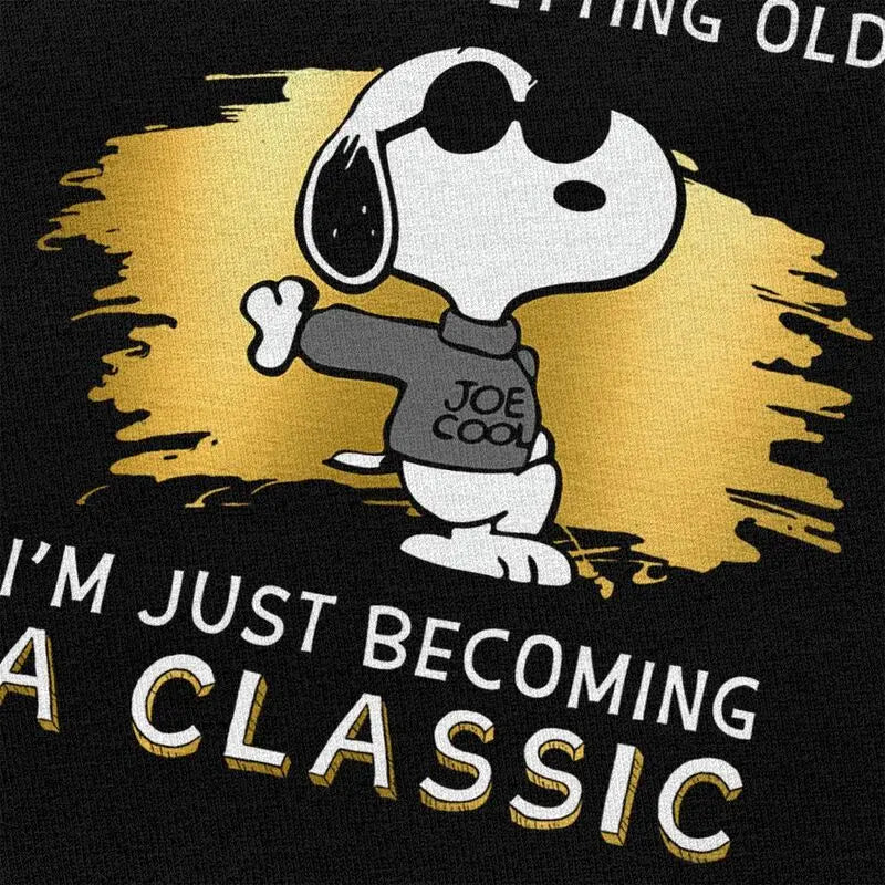Men's Graphic Cotton T Shirt Not Getting Old Snoopy Shirt