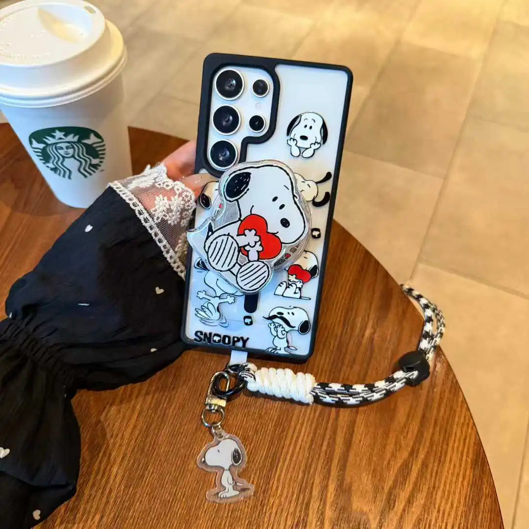 MagSafe Case for Samsung S22 S23 S24 S25 Snoopy Phone Case