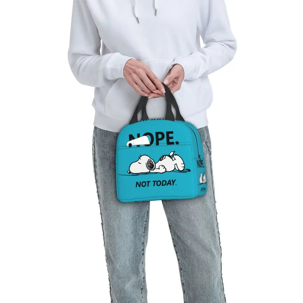 Snoopy Backpack Halloween Insulated Lunch Bag 22x20x13cm