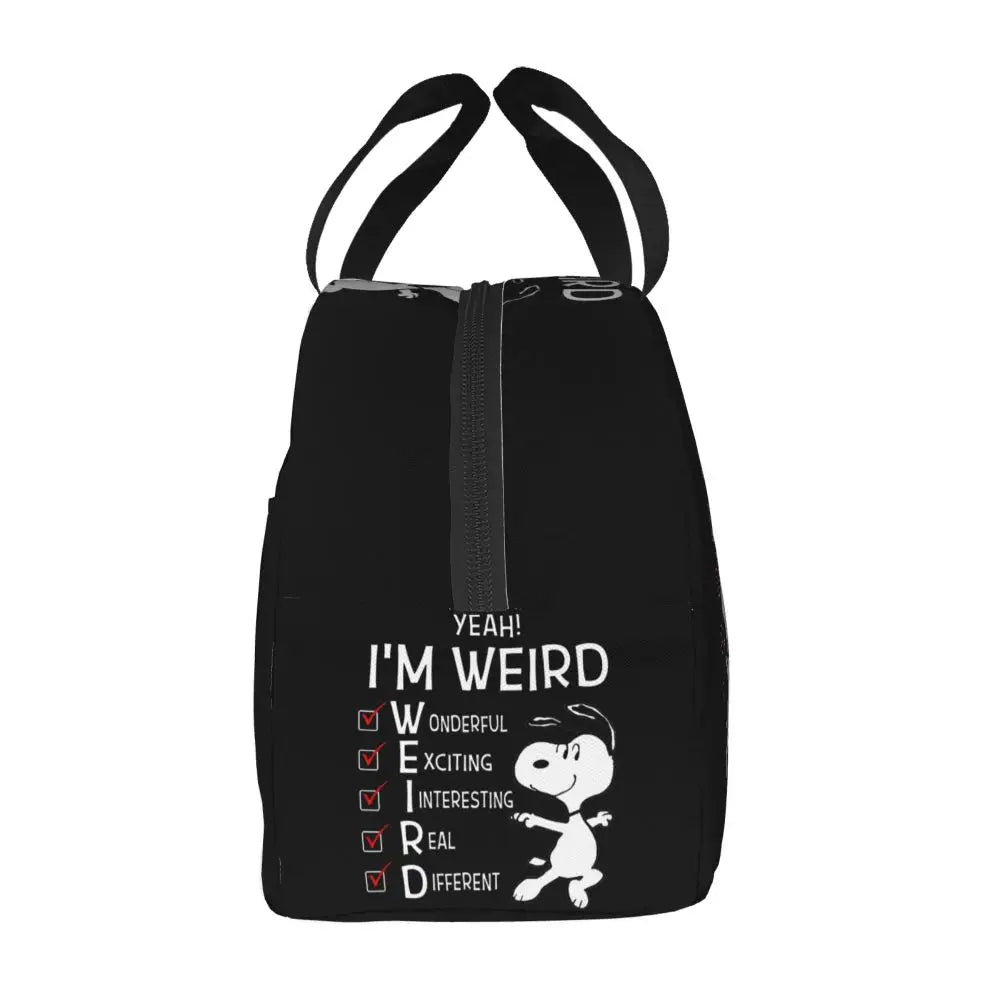 Snoopy Backpack Halloween Insulated Lunch Bag 22x20x13cm