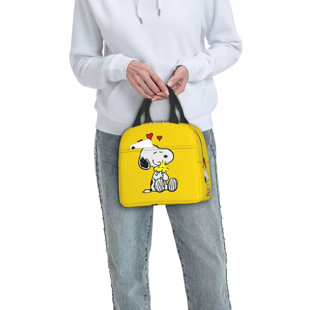 Snoopy Backpack Halloween Insulated Lunch Bag 22x20x13cm
