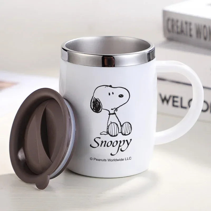 420ml Stainless Steel Mug for Men and Women Snoopy Cup