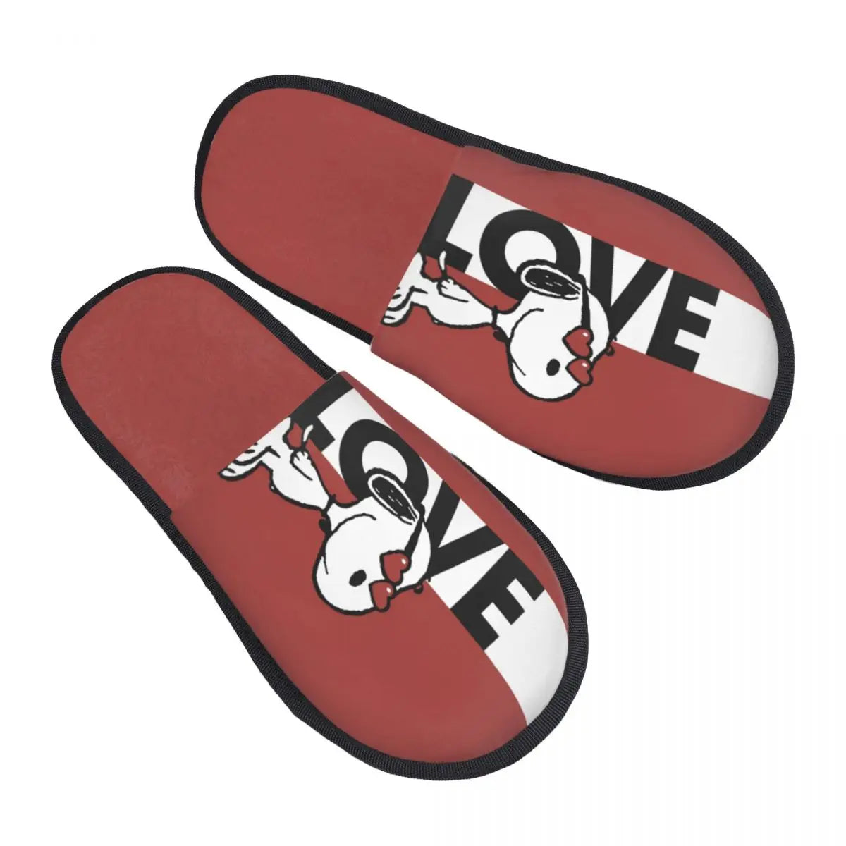 Memory Foam Women Slippers Four Leaf Clover Snoopy Slippers