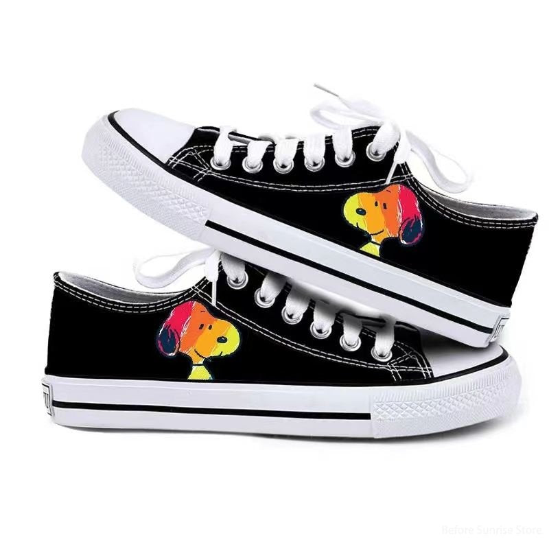 Womens Casual Low Sneakers Non Slip Lightweight Snoopy Shoes