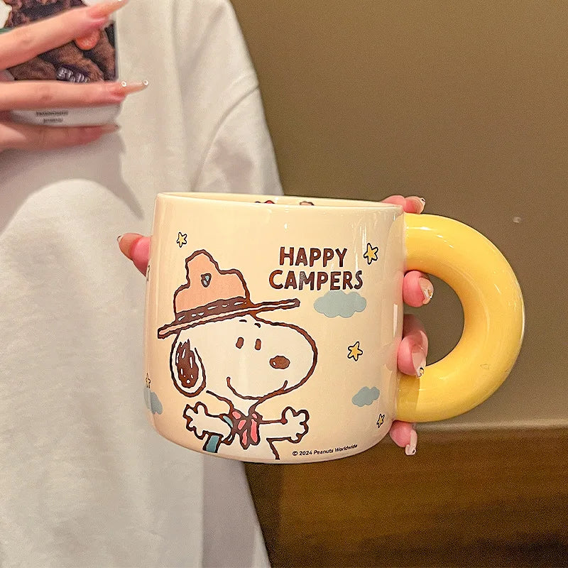 460ML Graduation Ceramic Mug Snoopy Cup