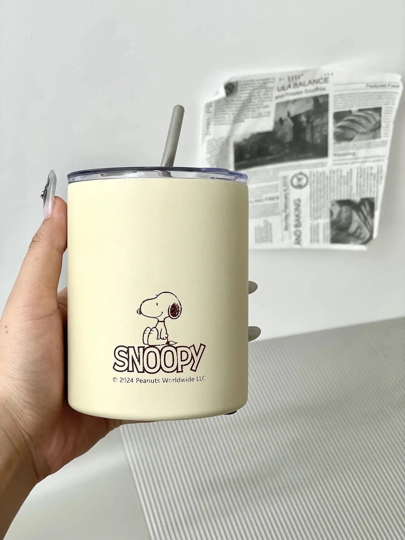 350ml Thermos Cup Stainless Steel Portable Office Snoopy Cup