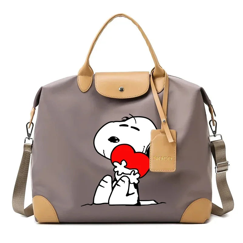 Snoopy Backpack Large Anime Travel Bag For Women 41x16x33cm