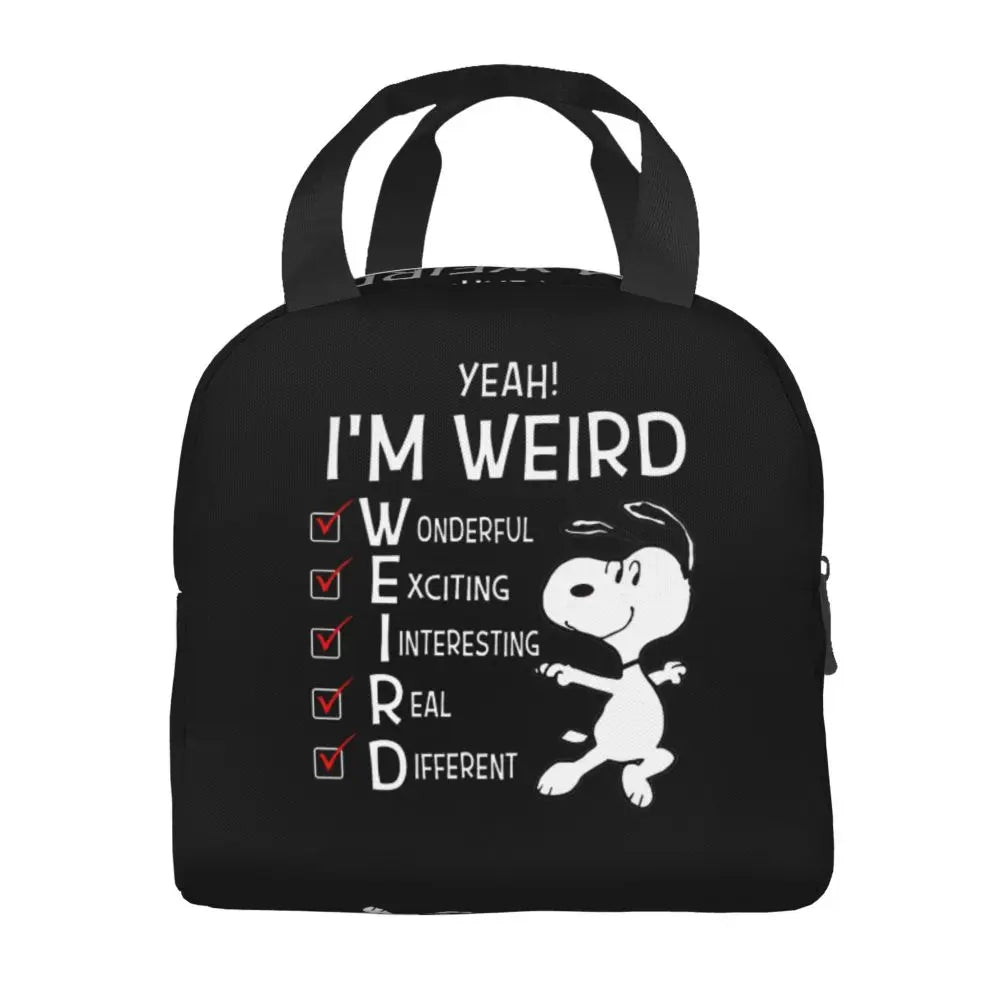 Snoopy Backpack Halloween Insulated Lunch Bag 22x20x13cm