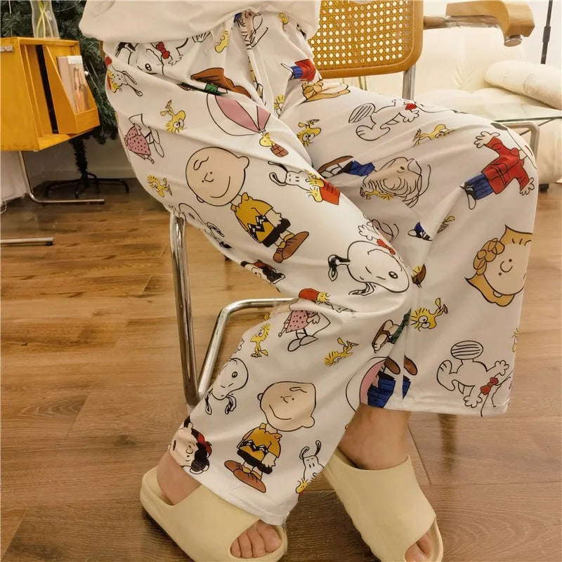 Pajama Pants Women Casual Home Cozy Snoopy Pyjama