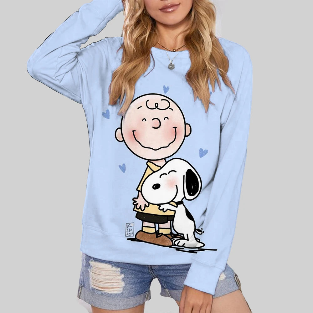 Cute Snoopy Print Womens Oversize Hoodie Snoopy Hoodie