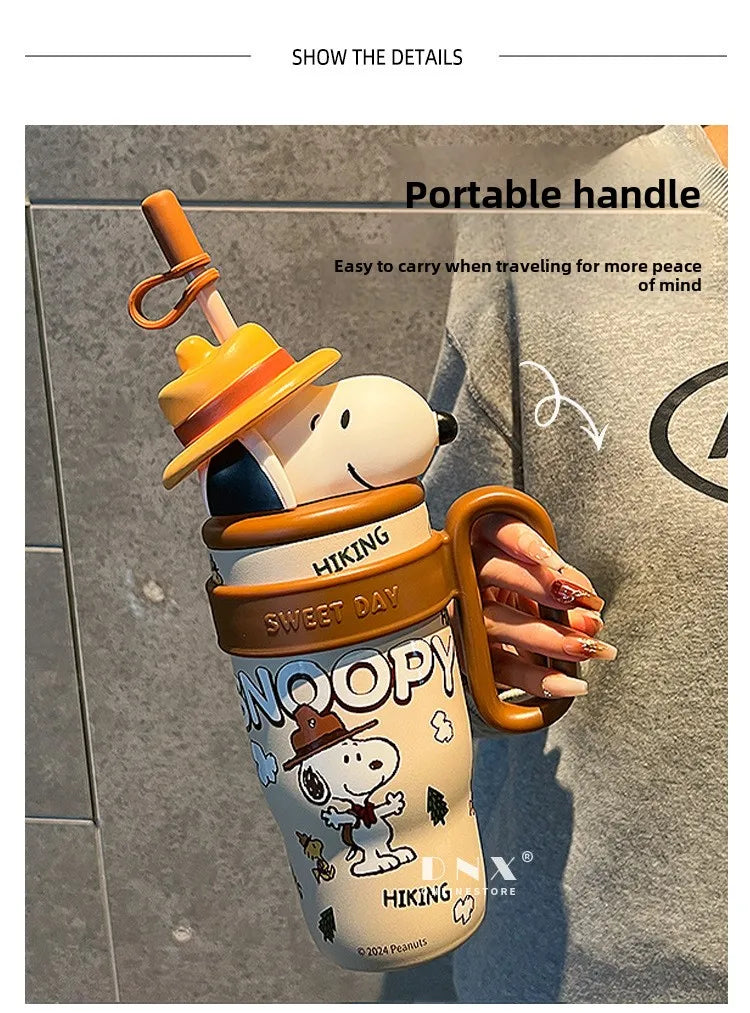 800ML Stainless Vacuum Insulated Bottle Snoopy Mug