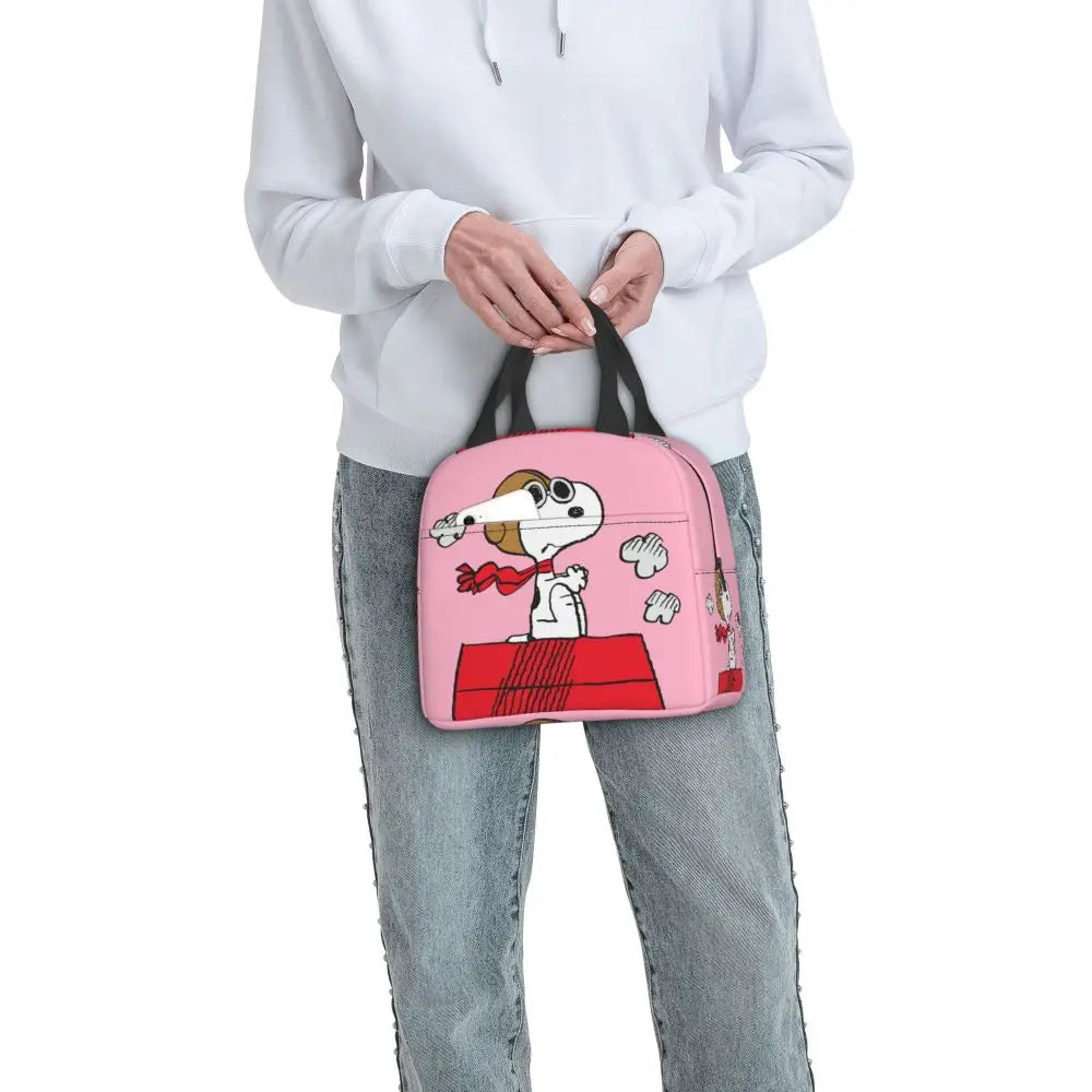 Snoopy Backpack Halloween Insulated Lunch Bag 22x20x13cm