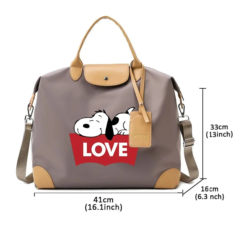 Snoopy Backpack Large Anime Travel Bag For Women 41x16x33cm
