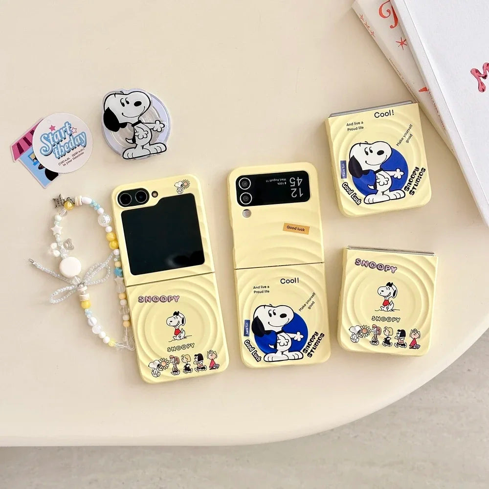 Magnetic Holder Case For Samsung Snoopy Phone Case