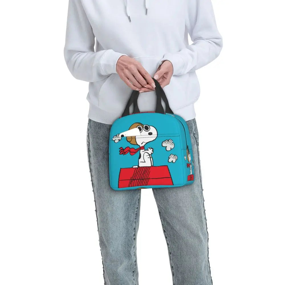 Snoopy Backpack Halloween Insulated Lunch Bag 22x20x13cm