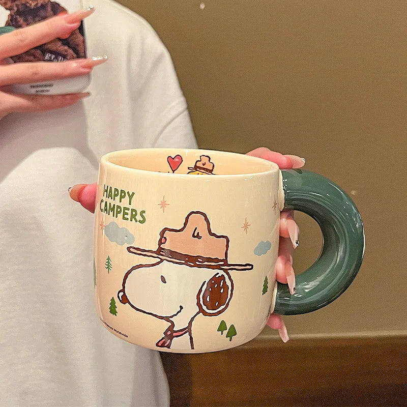 460ML Graduation Ceramic Mug Snoopy Cup