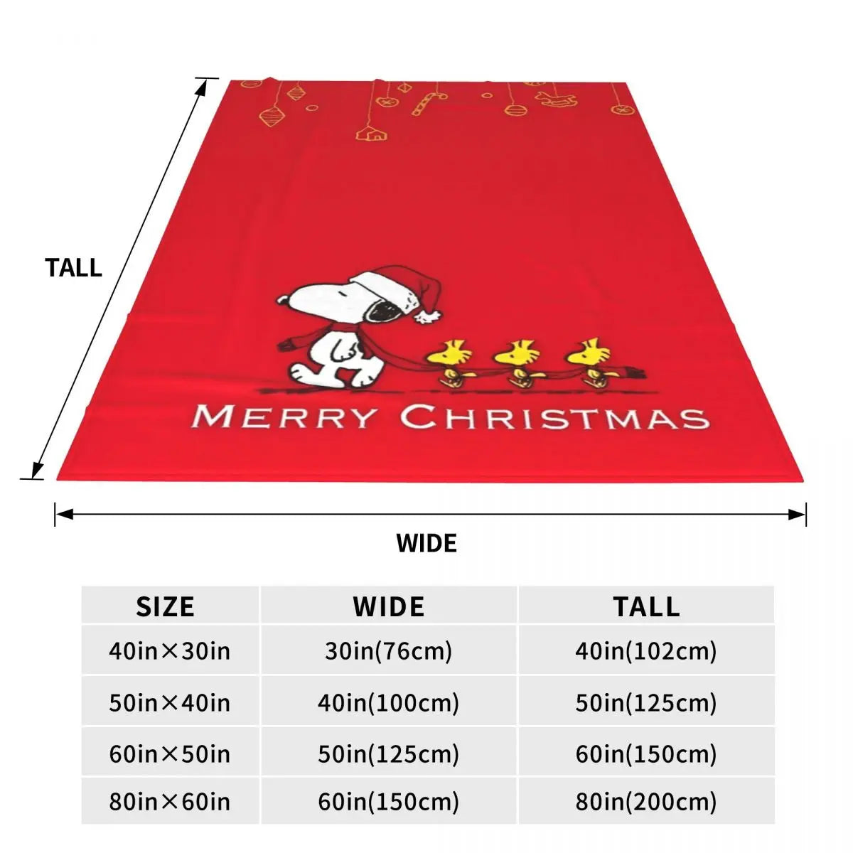 Peanuts Snoopy Christmas Knitted Fleece Throw Snoopy Blanket