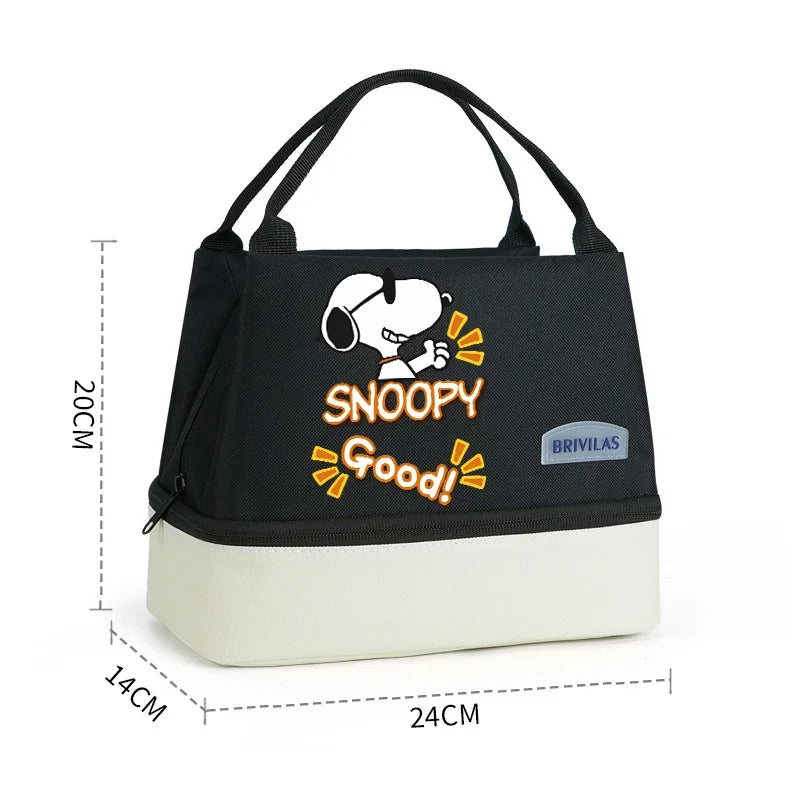 Snoopy Backpack Large Capacity Lunch Bags Insulated Cooler