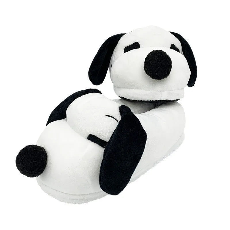 Comfy Winter Plush Slippers Cotton Snoopy Shoes