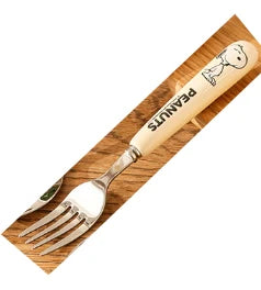 Anime Snoopy Spoon Fork Child Cartoon Snoopy Doll Fruit Fork Spoon Suit Girl Tableware Stainless Steel Student Spoon Fork