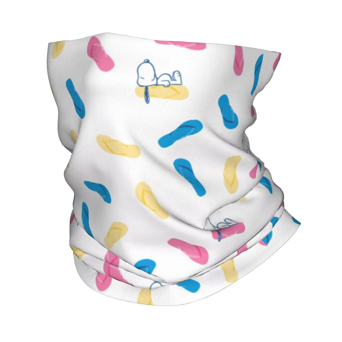 Custom Cute Cartoon Snoopy Bandana Neck Gaiter Printed Balaclavas Mask Scarf Multifunctional Cycling Riding for Men Women Adult