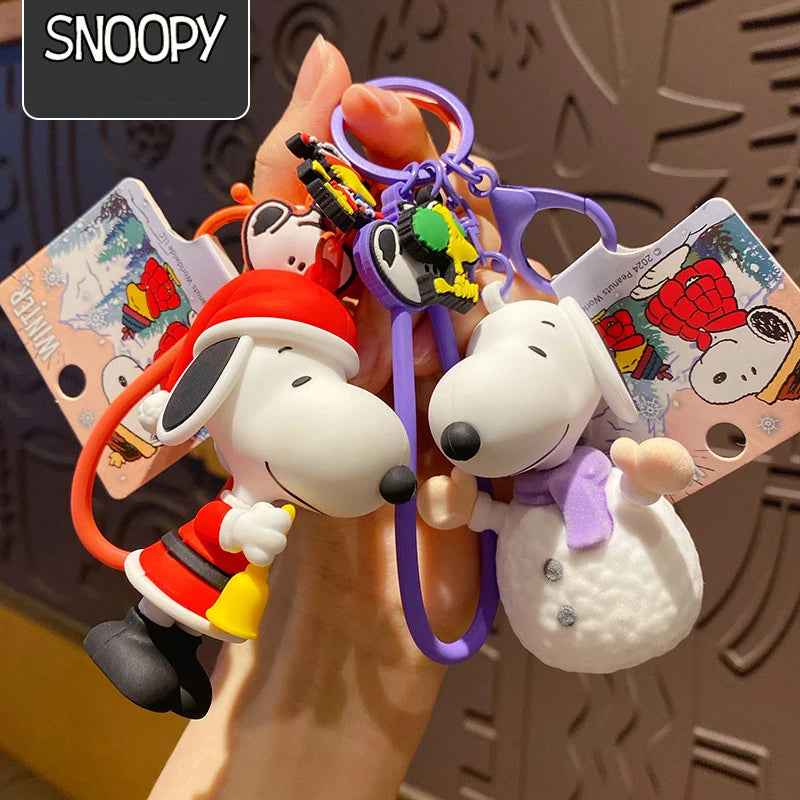 Key Chain Christmas Bag Charm Snoopy Keychain