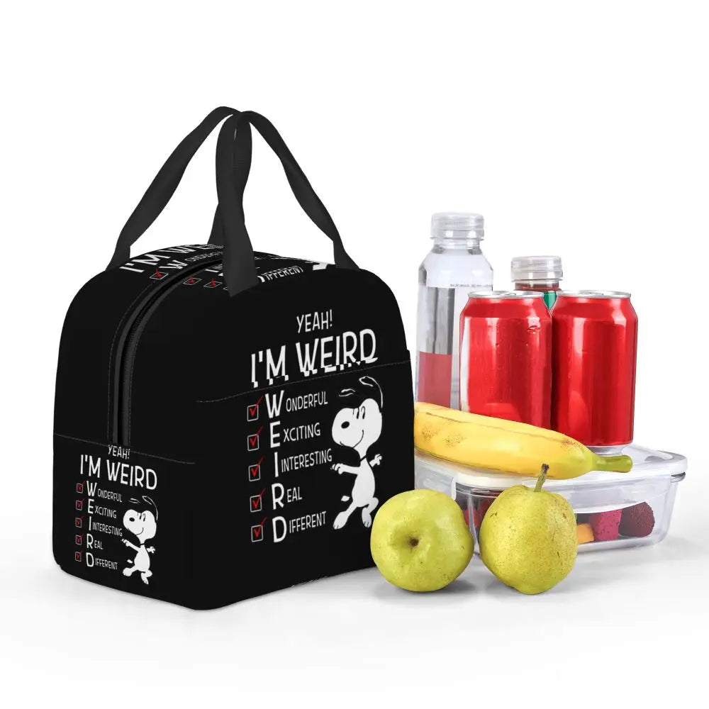 Snoopy Backpack Halloween Insulated Lunch Bag 22x20x13cm