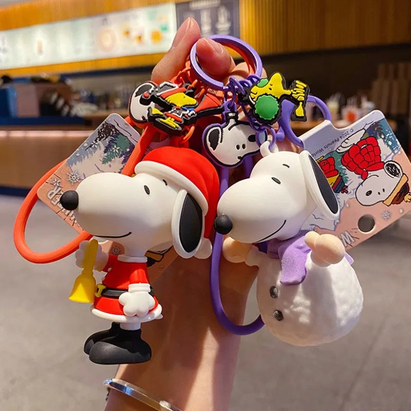 Key Chain Christmas Bag Charm Snoopy Keychain
