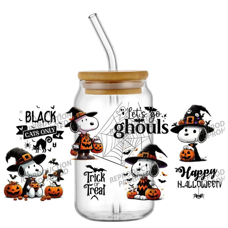 16oz Snoopy Cup UV DTF Transfer Waterproof Snoopy Cup