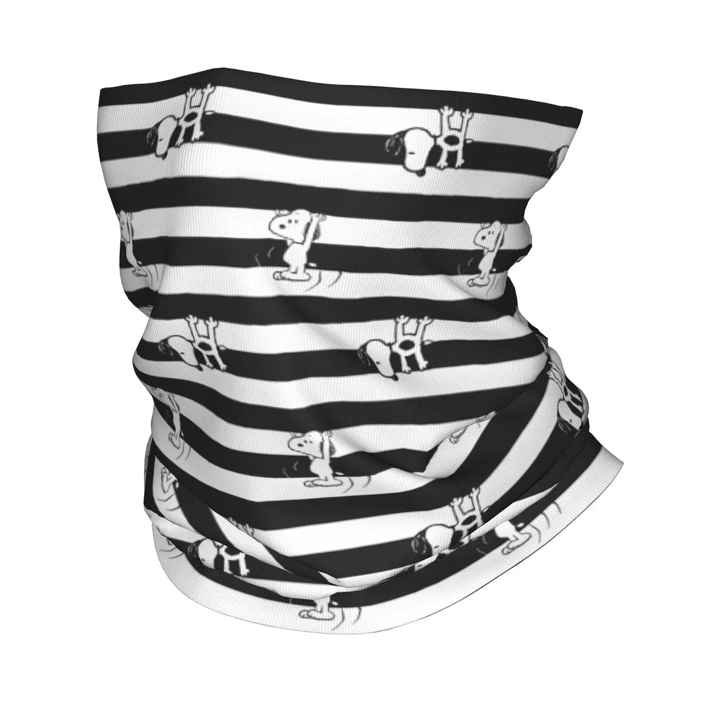 Custom Cute Cartoon Snoopy Bandana Neck Gaiter Printed Balaclavas Mask Scarf Multifunctional Cycling Riding for Men Women Adult