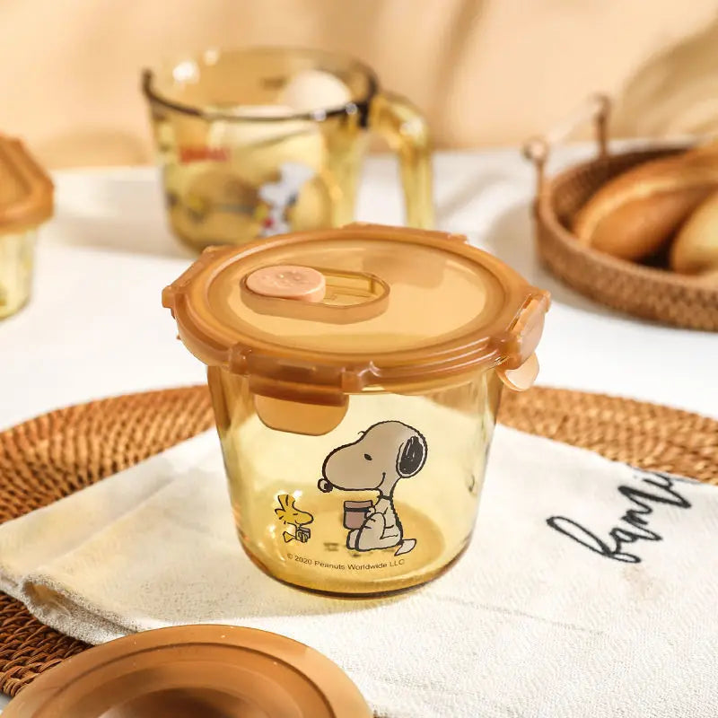 Snoopy Multi Layer Lunch Box Thermal Snoopy Luch Box