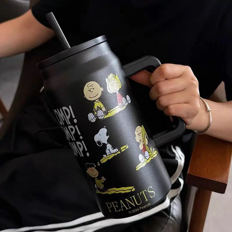 Insulated Stainless Steel Water Cup Straw 2025 Snoopy Cup