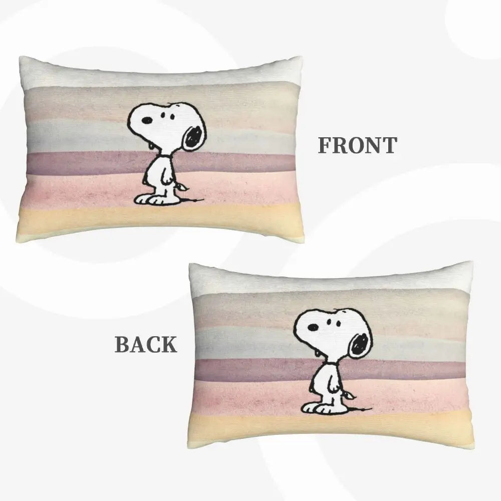 Cute Pillowcase 18in Square Red Snoopy Pillow